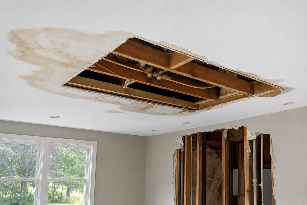 Cut and remove compromised sections photo